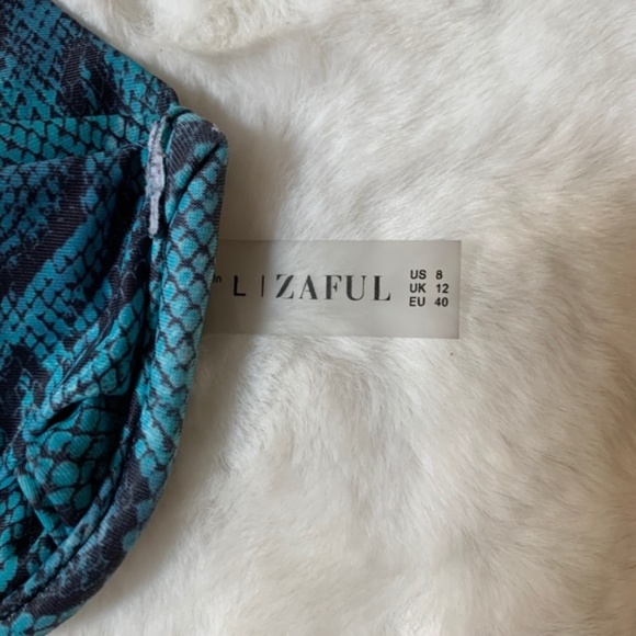 Zaful Snakeskin Tie Side Bikini Swimwear Size 8 - Picture 7 of 10